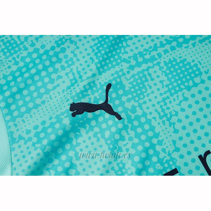 Chandal del Olympique Marsella Manga Corta 2025-2026 Verde - Pantalon Corto